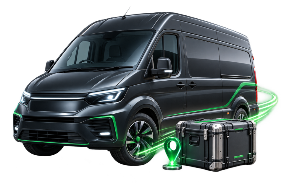 Premium Silent Killer delivery vehicle carrying a protected PCB shipment